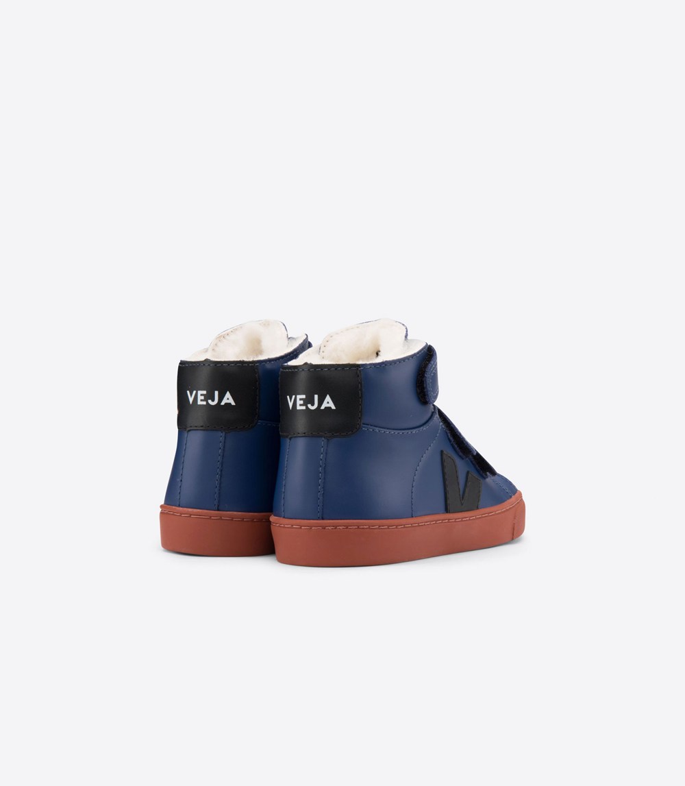 Veja Sneakers Barn - Esplar Mid Fured - Blå - 526138-HRS